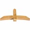 Ekena Millwork Bellingham Rough Sawn Timber Gable Bracket, Western Red Cedar, 60"W x 30"H x 6"D x 6"F, 12/12 Pitch GBW060X30X0606BEL00RWR - alternate 5